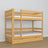 Lit superposé avec tiroir pour matelas pin naturel en bois – bois massif, style scandinave