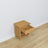 Comodino N02 in pino naturale – cassetto aperto, vano vicino al letto
