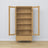 Oak display cabinet 1S 90 Scandi oak natural