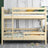 Bed rail clear pine wooden – dimensions and diagram, Nizio
