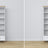 Vetrina 1S 57 bianco con quercia – cerniere szklanych porte, in legno, dettaglio