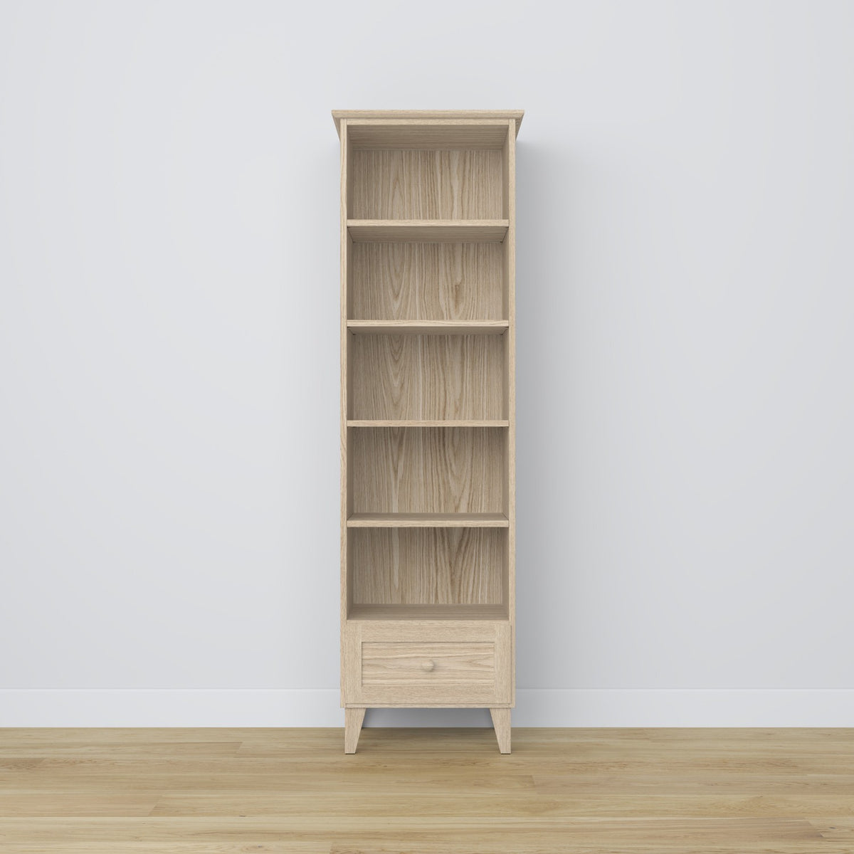 Oak shelf 1S 57 Scandi oak bleached