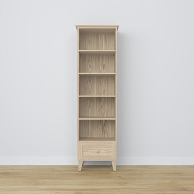 Oak shelf 1S 57 Scandi oak bleached