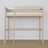 Loft bed bleached oak – oak ladder and safety rail, Nizio Home