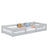 Lit bas en bois gris – chambre, bois massif, style scandinave Nizio
