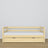 Sofa-lit avec tiroir pour matelas pin incolore en bois – dimensions, Nizio