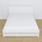 Letto matrimoniale con cassetto in legno bianco – capacità e funzionalità