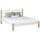 Wooden double bed N01 white / oak
