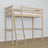 Loft bed bleached oak oak – dimensions and diagram, Nizio