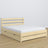 Letto matrimoniale pino trasparente con cassetto – testiera in legno, dettaglio