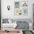 Sofa-lit gris – barrière latérale en bois, vue de côté, Nizio