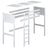 Lit mezzanine pin naturel en bois – dimensions et schéma, Nizio
