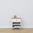 Comodino con cassetto N02 in legno bianco con quercia – camera da letto, stile scandinavo