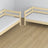 Lit superposé en bois pin incolore – dimensions et schéma z tiroir na matelas