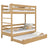 Letto a castello con cassetto per materasso in rovere naturale – stanza per bambini scandi