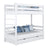 Bunk Bed with Drawer N03 Wooden in Custom RAL/NCS Color – Solid Wood, Nizio