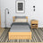 Letto pino naturale con cassetto – vista laterale, in legno, Nizio Home