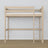 Loft bed bleached oak – oak ladder and safety rail, Nizio Home