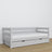 Wooden sofa bed with drawer grey – child’s room, scandi arrangement