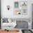 Grey sofa bed with drawer – spacious storage, wooden, Nizio