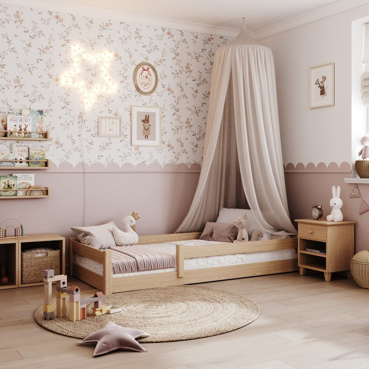 Oak low bed N02 oak natural