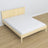 Lit double pin incolore w chambre – décoration avec literie, style scandinave