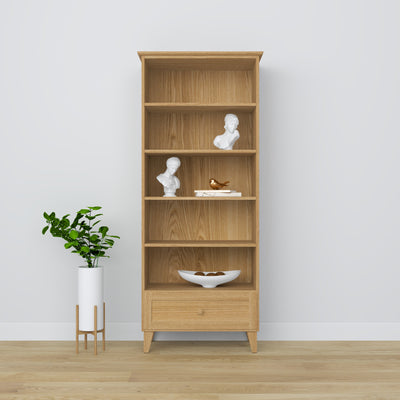 Oak shelf 1S 80 Scandi oak natural