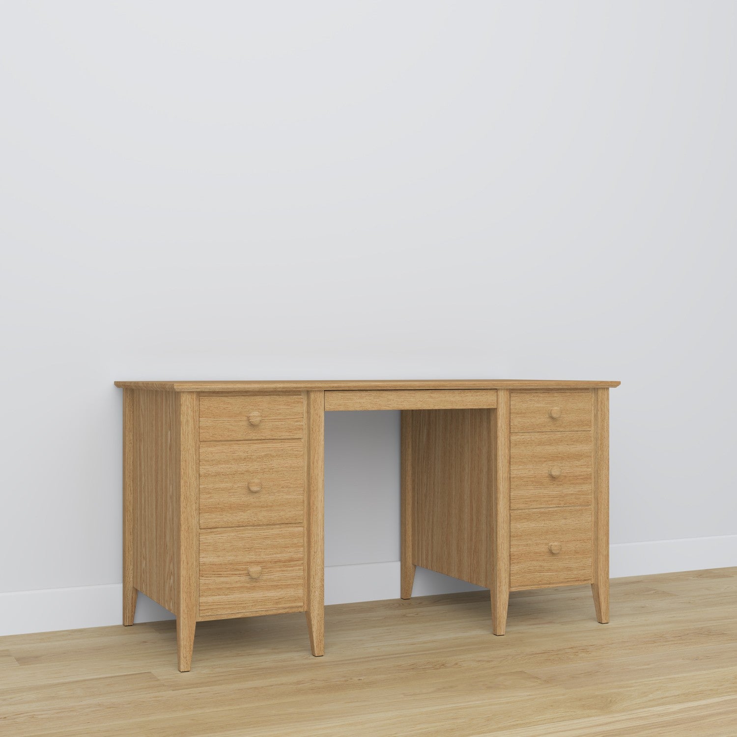 Oak desk 6S Scandi oak natural