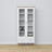 Vetrina con cassetto in legno bianco con quercia 90 cm – salotto, stile scandinavo Nizio