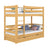 Natural Pine Wooden Bunk Bed with Drawer – Children’s Room, Solid Wood, Scandi