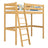 Lit mezzanine pin naturel – échelle i barrière en bois, Nizio Home