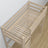Loft bed bleached oak oak – top view of the sleeping area