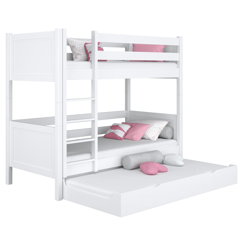 Bunk Bed with Mattress Drawer N02 Wooden in Custom RAL/NCS Color – Solid Wood, Nizio
