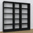 Wooden shelf N01 black