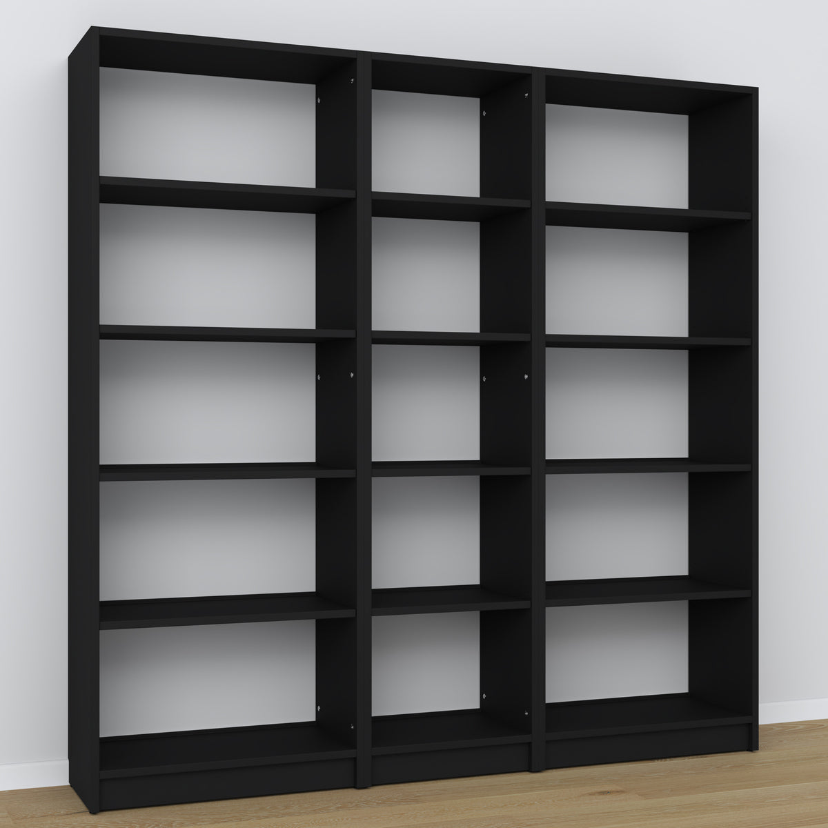 Wooden shelf N01 black