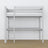 Letto a soppalco grigio con scrivania – spazio studio sotto il letto, in legno