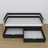 Sofa bed wooden black-oak – angled view, scandi