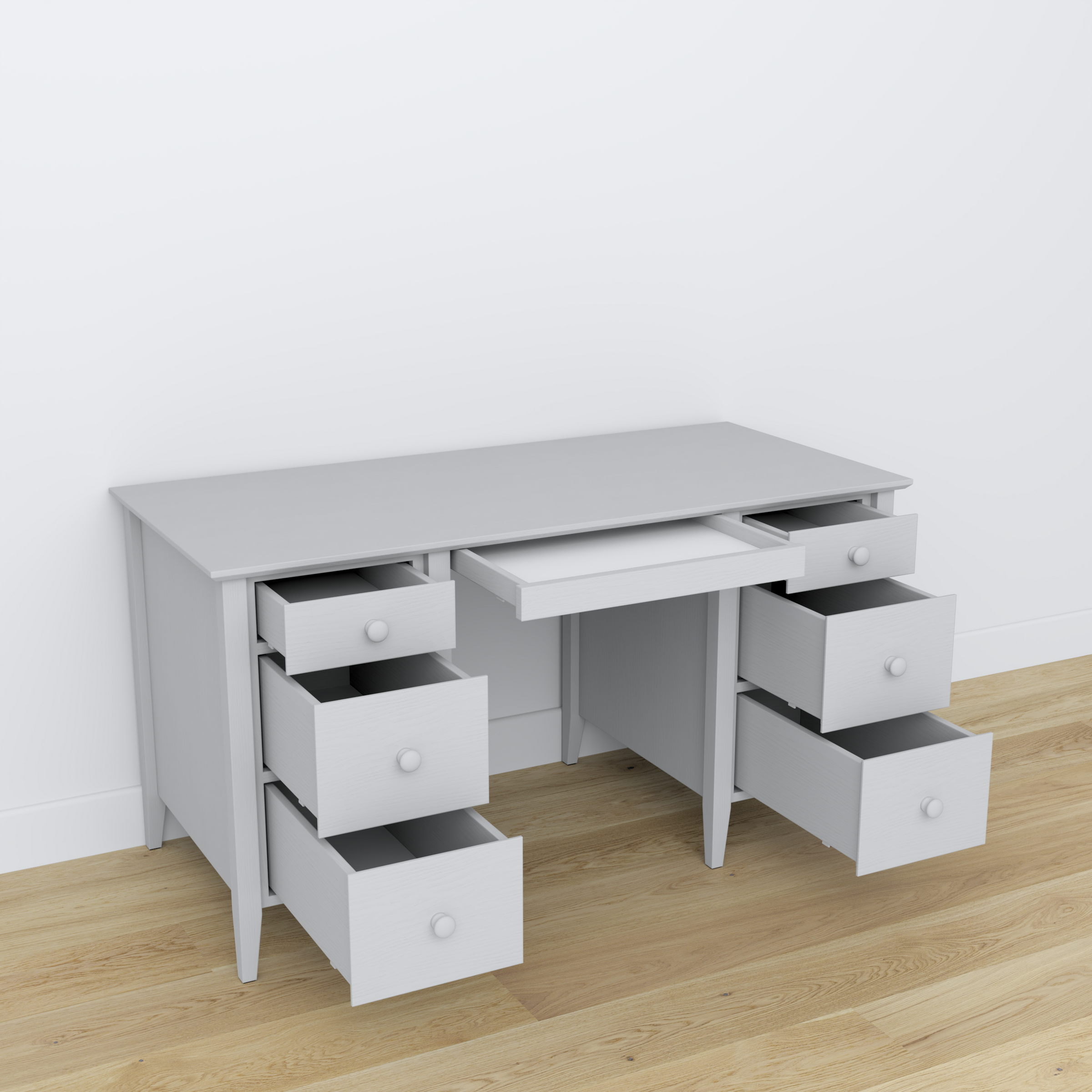 Scrivania in legno 6S Scandi grigio cenere