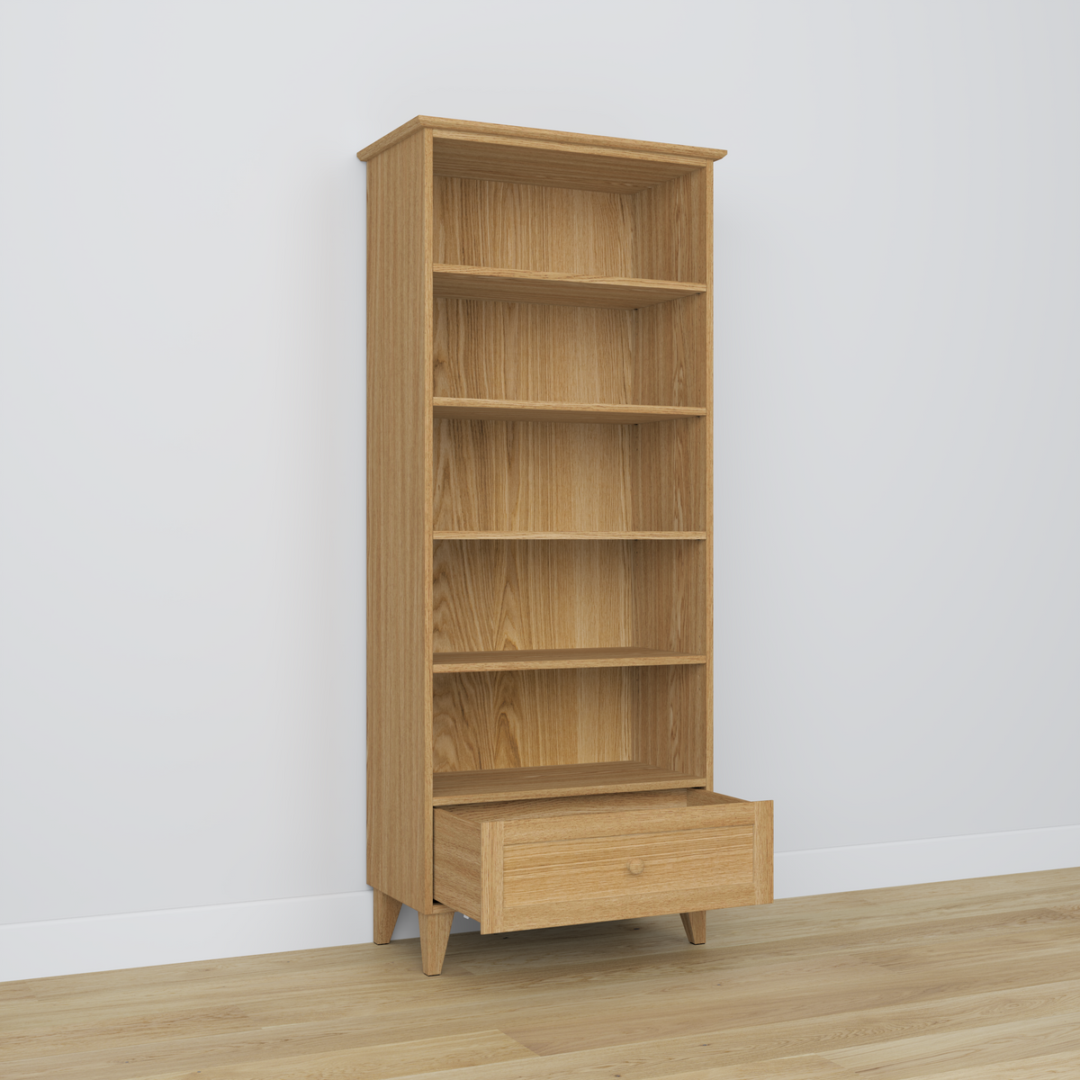 Libreria in rovere 1C 80 Scandi rovere naturale