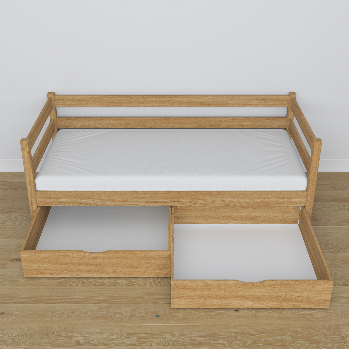 Łóżko sofa z szufladą N01 dąb naturalny – dodatkowy widok, szuflada