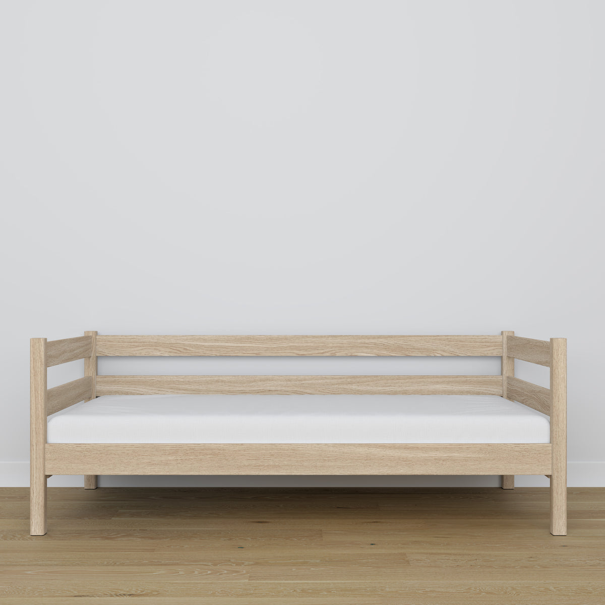 Łóżko sofa N01 dąb bielony – dodatkowy widok, ekologiczne drewno