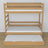 Letto a castello in rovere naturale – dimensioni e schema con cassetto per materasso