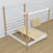 Bett mit Baldachin Weiß-Eiche aus Holz – Seitenansicht, Scandi-Stil