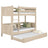 Letto a castello quercia sbiancata per bambini – cassetto per materasso, in quercia, Nizio