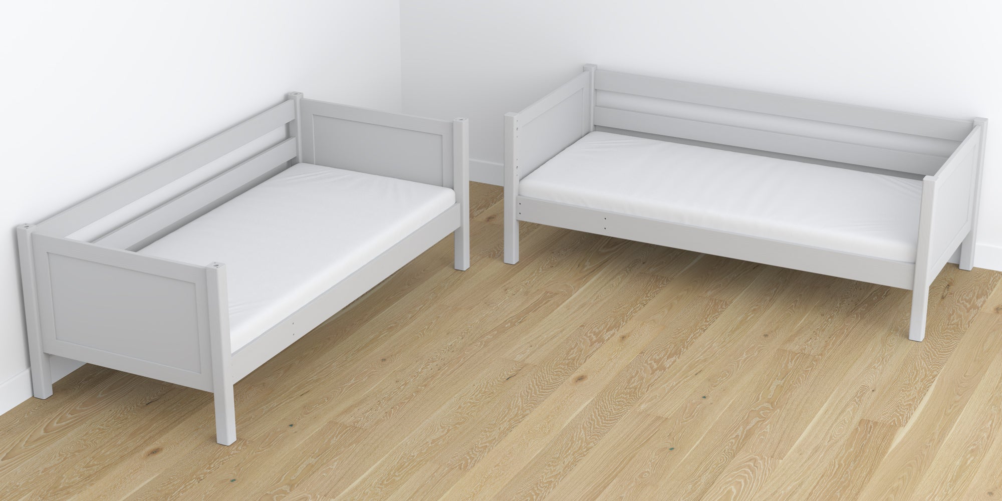 Łóżko piętrowe N02 popielaty – dodatkowy widok, Nizio Home