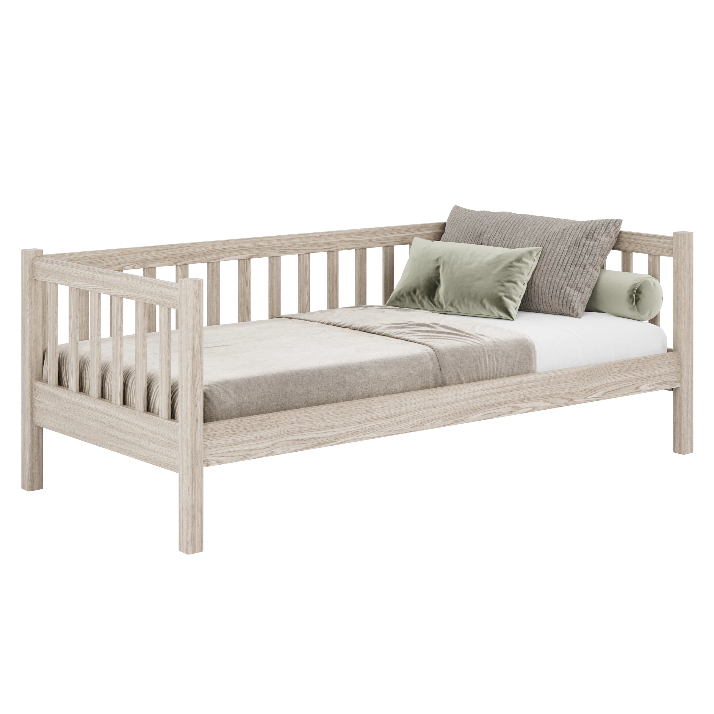 Łóżko sofa N03 dąb bielony – dodatkowy widok, trwała jakość Nizio Home