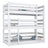 lit superposé 3 niveaux N01 en bois dans la couleur sur commande RAL/NCS – bois massif, Nizio