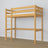 Letto a soppalco pino naturale in nella cameretta dei bambini – allestimento scandi, in legno