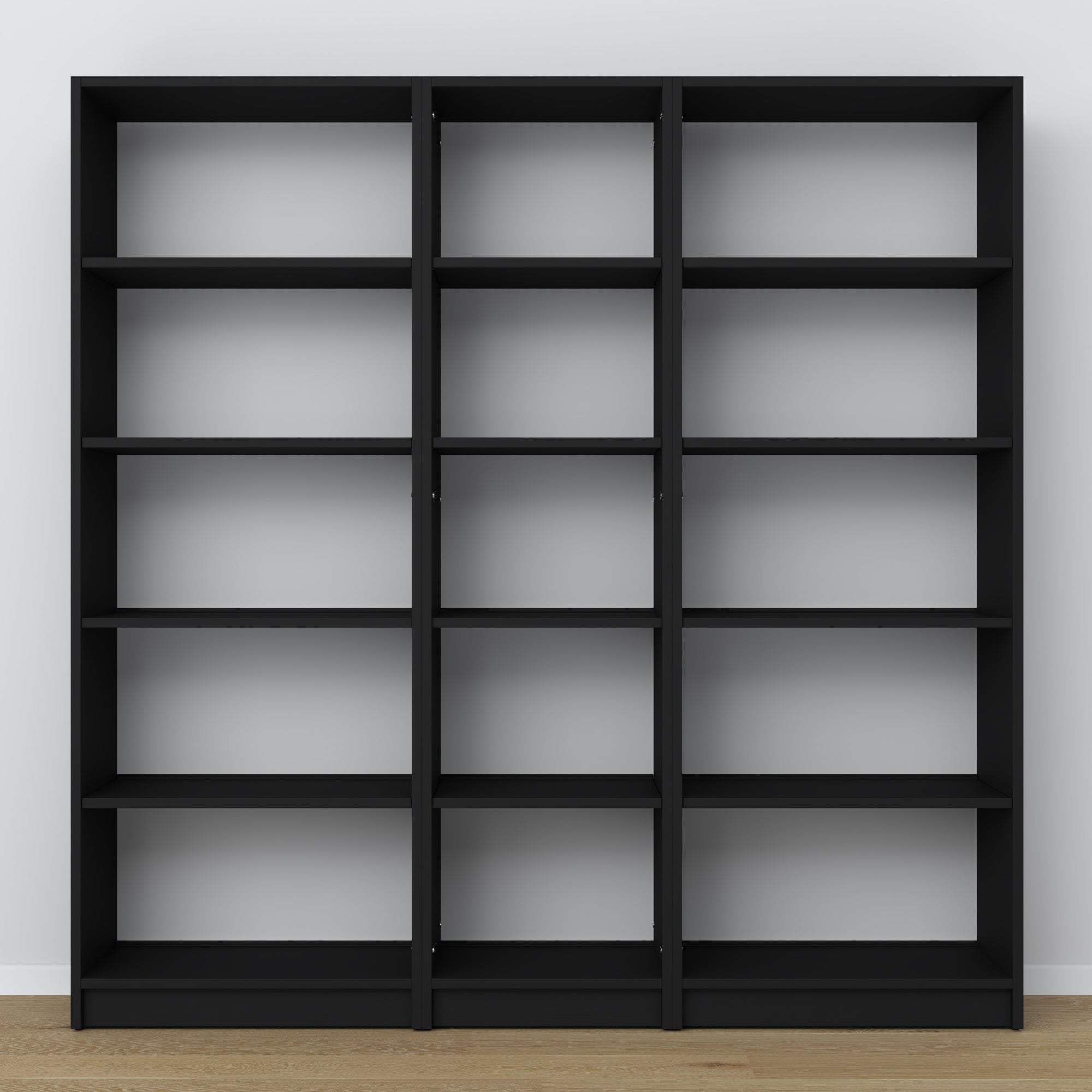 Wooden shelf N01 black
