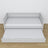Sofa-lit avec tiroir pour matelas gris en bois – dimensions, Nizio